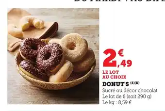 Maximarché Donuts offre