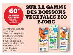 Maximarché BJORG Sur la gamme des boissons vegetales bio offre