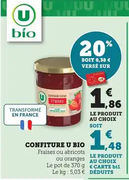 Maximarché Confiture u bio offre