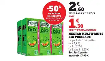 Maximarché BIO PRESSADE Nectar multifruits offre