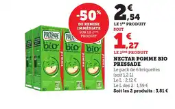 Maximarché PRESSADE Nectar pomme bio offre