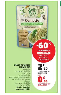 Maximarché JARDIN BIO cuisines offre