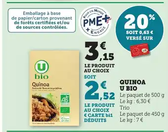 Maximarché Quinoa u bio offre