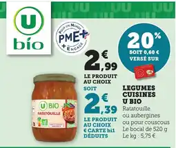 Maximarché Legumes cuisines u bio offre