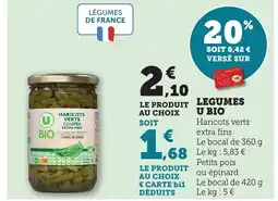 Maximarché Legumes u bio offre