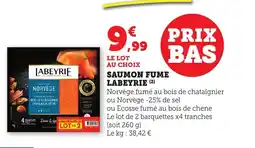 Maximarché LABEYRIE Saumon fume offre