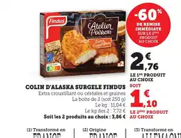 Maximarché FINDUS Colin d'alaska surgele offre