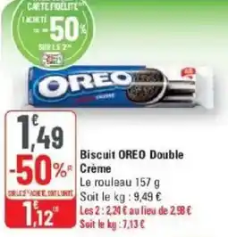 G20 Biscuit oreo double creme offre