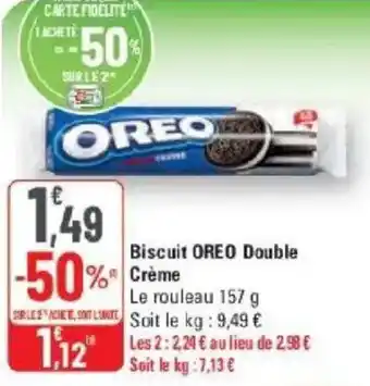 G20 Biscuit oreo double creme offre