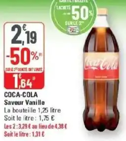 G20 Coca-cola saveur vanille offre
