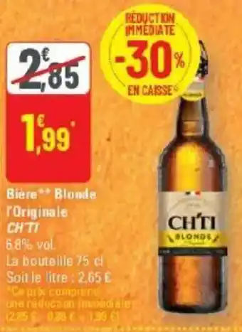 G20 Biere blonde originale chti offre