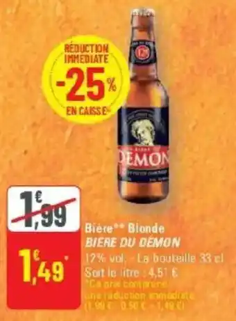 G20 Biere blonde biere du demon offre