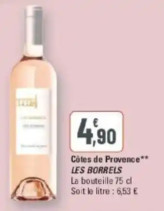 G20 Côtes de provence les borrels offre