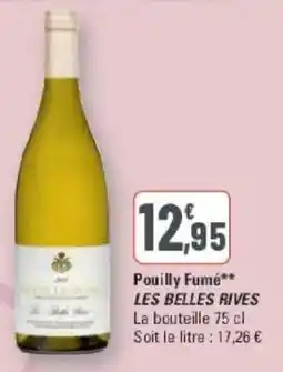 G20 Pouilly fumé les belles rives offre