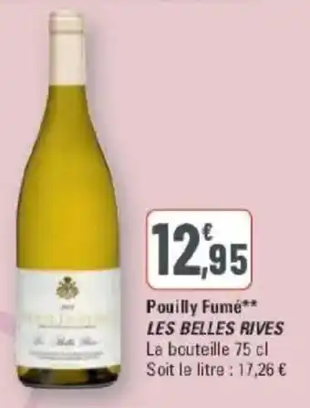 G20 Pouilly fumé les belles rives offre