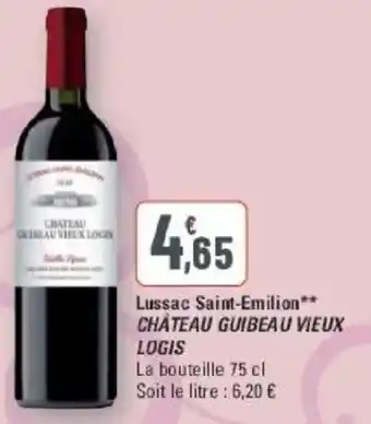 G20 Lussac saint-emilion château guibeau vieux logis offre