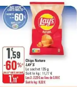 G20 Chips nature lay's offre