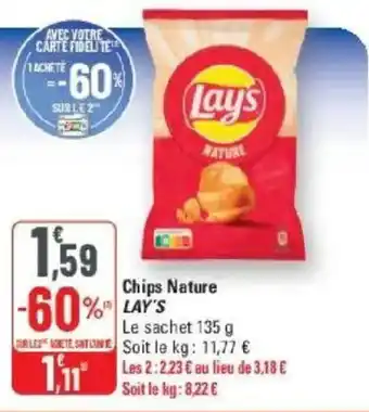 G20 Chips nature lay's offre