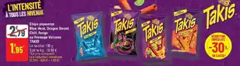 G20 Chips piquantes blue heat dragon sweet chili fuego ou fromage volcano takis offre