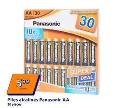 Action PANASONIC Piles alcalines AA offre