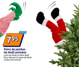 Action Paire de jambes de Noël animées offre