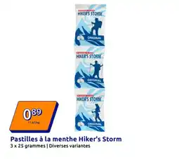 Action HIKER'S STORM Pastilles à la menthe offre