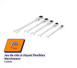 Action WERCKMANN Jeu de clés à cliquet flexibles offre