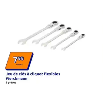 Action WERCKMANN Jeu de clés à cliquet flexibles offre