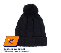 Action Bonnet pour enfant offre