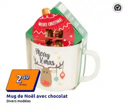 Action Mug de Noël avec chocolat offre
