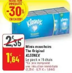 G20 Minis mouchoirs the original kleenex offre