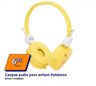 Action Casque audio pour enfant Pokémon offre