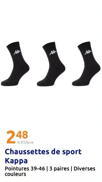 Action Chaussettes de sport Kappa offre