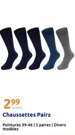 Action Chaussettes Pairz offre