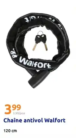 Action WALFORT Chaîne antivol offre