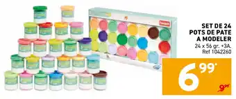 Trafic Set de 24 pots de pate a modeler offre