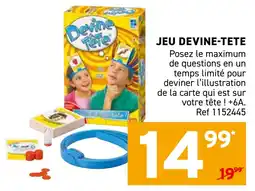 Trafic Jeu devine-tete offre