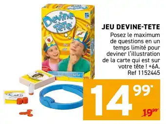Trafic Jeu devine-tete offre
