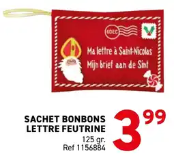 Trafic Sachet bonbons lettre feutrine offre