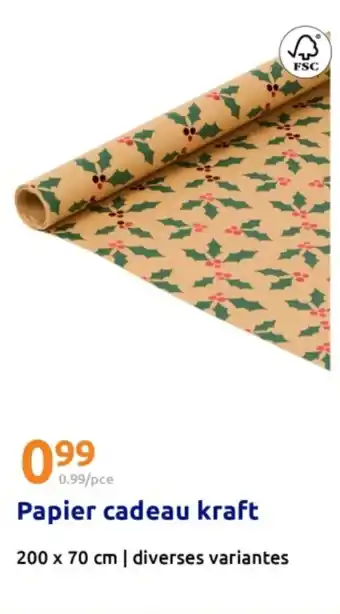 Action Papier cadeau kraft offre
