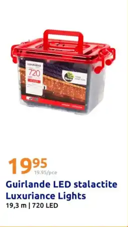 Action Guirlande LED stalactite Luxuriance Lights offre