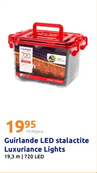 Action Guirlande LED stalactite Luxuriance Lights offre