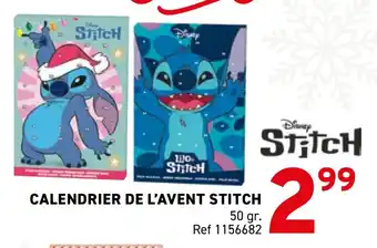 Trafic Calendrier de l'avent stitch offre