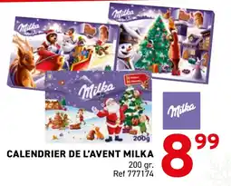 Trafic Calendrier de l'avent milka offre