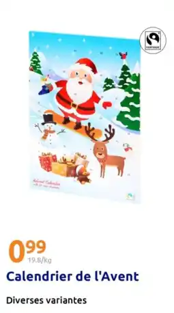 Action Calendrier de l'Avent offre