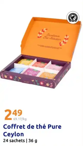 Action Coffret de thé Pure Ceylon offre