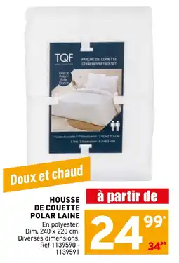 Trafic Housse de couette polar laine offre