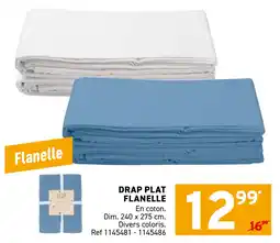 Trafic Drap plat flanelle offre