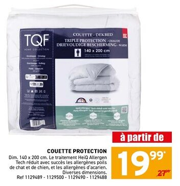 Trafic Couette protection offre