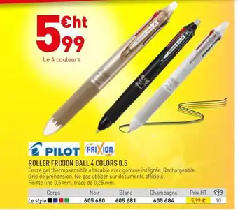PILOT Roller frixion ball 4 colors 0.5